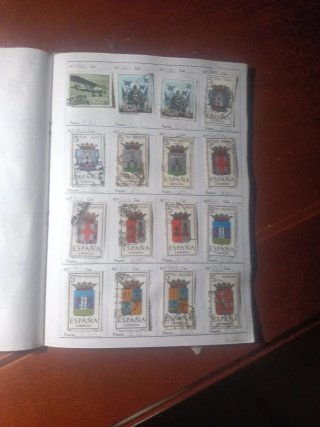 Colección de sellos de España usados
