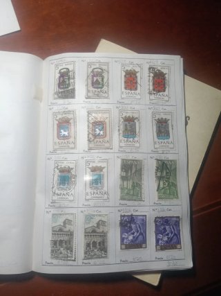 Colección de sellos de España usados