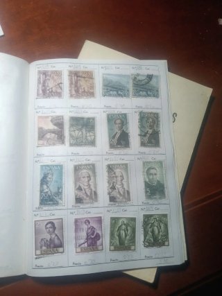 Colección de sellos de España usados