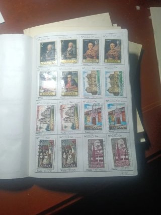 Colección de sellos de España usados