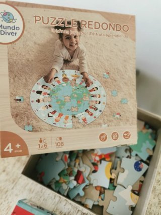 Pack 2 Libros Magnéticos Janod + Puzzle Redondo