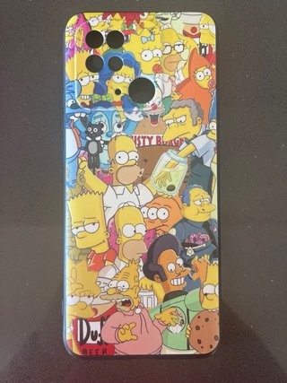 Funda Redmi 10C Marvel Capitán América/Los Simpson