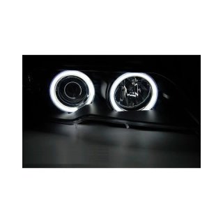 Faros delanteros Xenón Angel Eyes CCFL Negro para