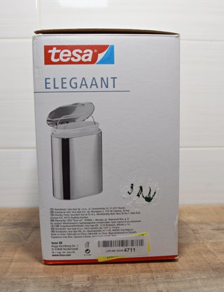 Cubo de basura TESA para aseo en acero inoxidable