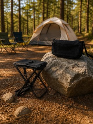 Silla Plegable Bolso 2 en 1 | Hasta 140 kg