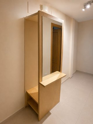 Mueble de entrada madera
