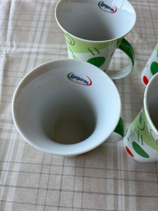 Lote 4 Tazas Agua Lanjarón - ESTADO IMPECABLE