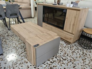 Salón completo modular roble gris