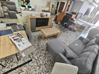 Salón completo modular roble gris