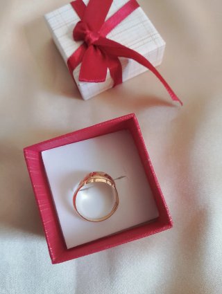 Anillo Oro 18k Estrellas Talla 14