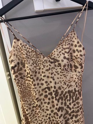 Vestido Animal Print Bershka