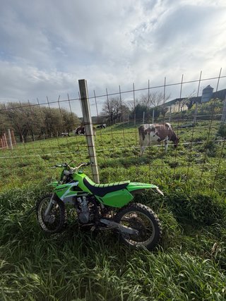 Moto Enduro Verde