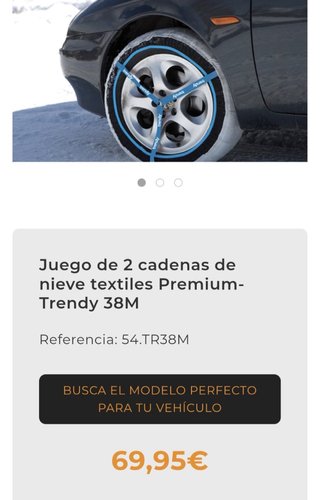 Cadenas textiles nieve Trendy 38-M