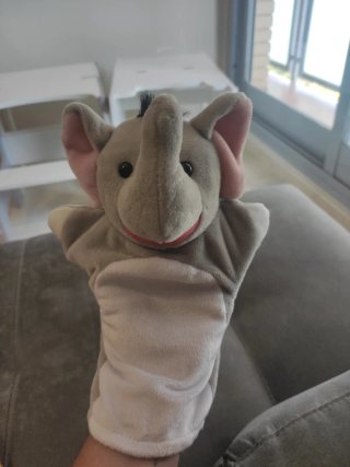 Lote de 6 marionetas de animales