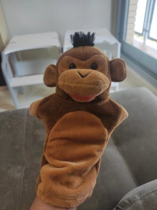 Lote de 6 marionetas de animales
