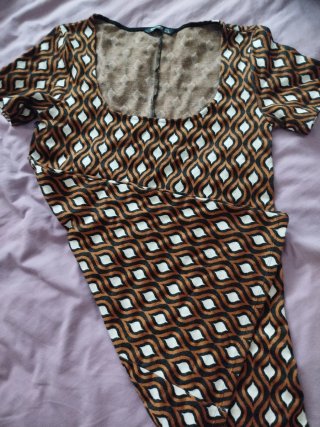 Vestido estampado Stradivarius Talla L