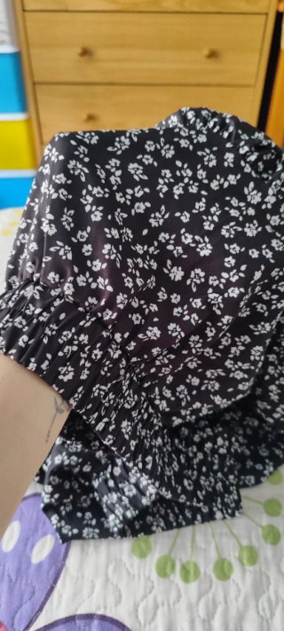 Falda corta estampada floral