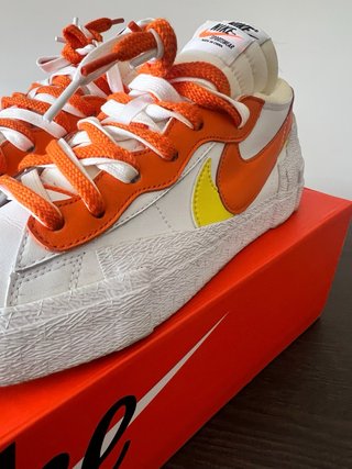 Nike Blazer Low Sacai White Magma Orange