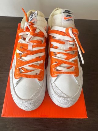 Nike Blazer Low Sacai White Magma Orange