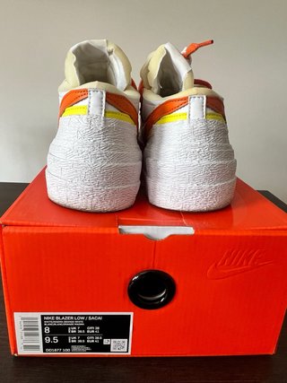 Nike Blazer Low Sacai White Magma Orange