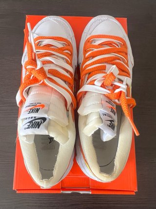 Nike Blazer Low Sacai White Magma Orange