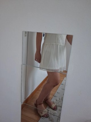 Vestido Boho-Chic Crudo Talla Única