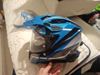 Casco Airoh Commander 2 Maverick Cerulean Blue