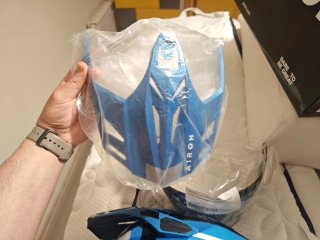 Casco Airoh Commander 2 Maverick Cerulean Blue