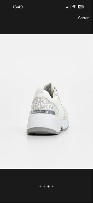 Zapatillas Michael Kors Blancas y Plateadas