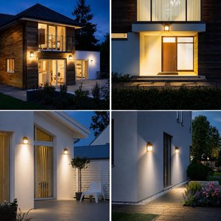 2 Faroles Solares Exterior