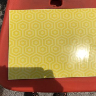 Azulejo vintage antiguo amarillo 90s 25,5x 33,5