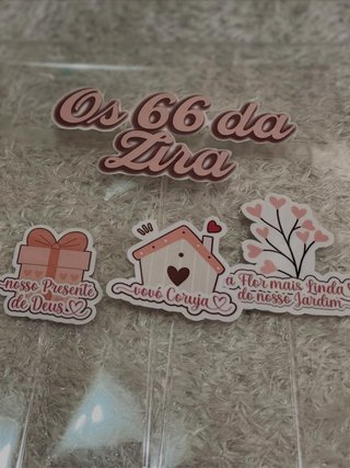 Topper Personalizado K-Pop Huntriz, Sonic, e etc