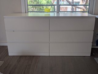 Cómoda MALM 6 cajones IKEA blanca