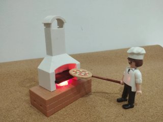 Pizzería Playmobil con figuras y accesorios