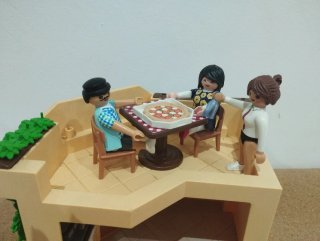 Pizzería Playmobil con figuras y accesorios