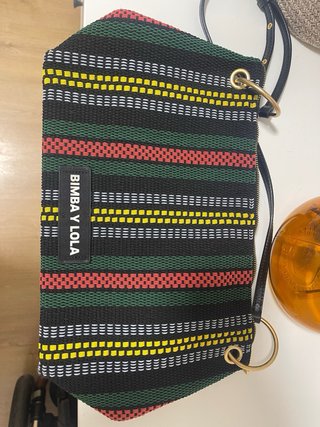 Bolso Bimba y Lola trenzado multicolor