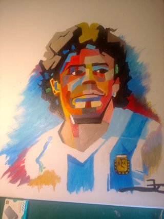 Cuadro Pop Art Maradona