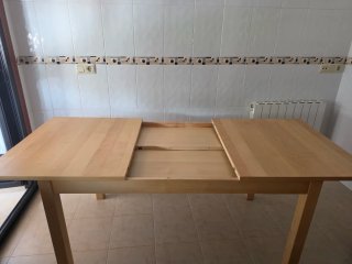 Mesa de comedor/cocina de madera