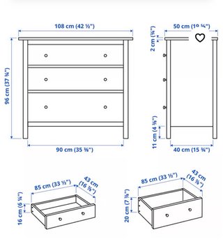 Cómoda Hemnes Blanca Ikea sin apenas uso