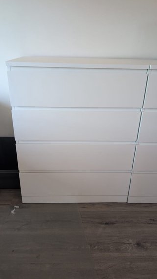 Cómoda MALM IKEA 4 cajones blanca 80x100 cm