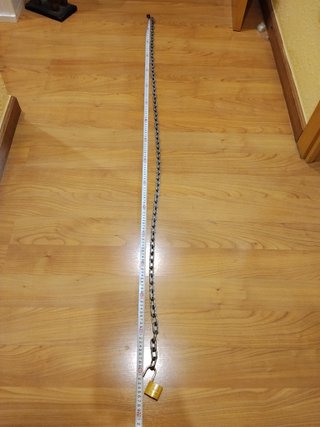 Cadena acero 3.2m + Candado latón