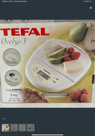 Báscula Cocina Tefal Ovelys Digital