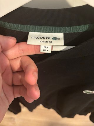 Jersey Lacoste Negro Talla M