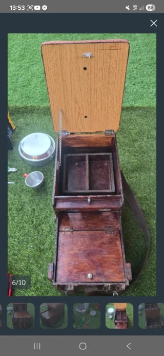 Caja de pesca con caña y accesorios