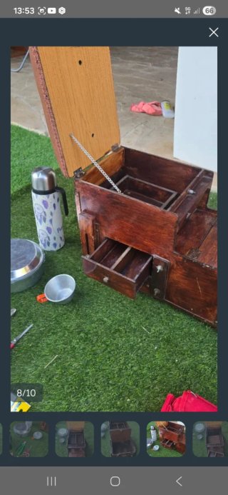 Caja de pesca con caña y accesorios