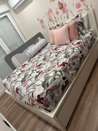 Cama con 4 cajones de almacenaje Blanco 140x200 cm
