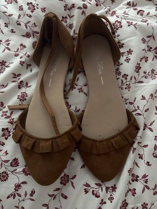 Sandalias planas mujer marrón