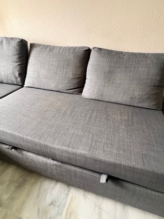 Sofá Cama IKEA FRIHETEN Gris oscuro con Arcón