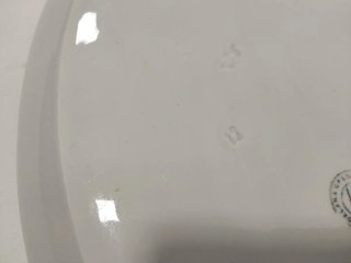 3 Bandejas Porcelana y cristal Antiguas