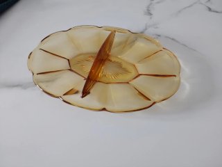3 Bandejas Porcelana y cristal Antiguas